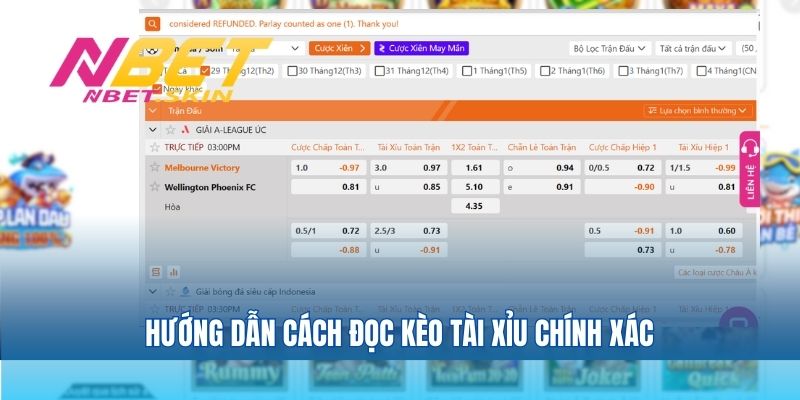 Hướng dẫn cách đọc kèo tài xỉu chính xác